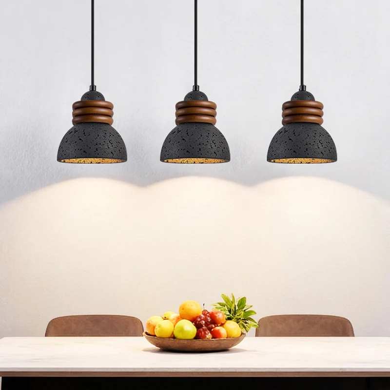 Vintage vintage bedroom bedside pendant Italian retro counter entrance rechargeable no wiring lifting daily lamping pendant lamp