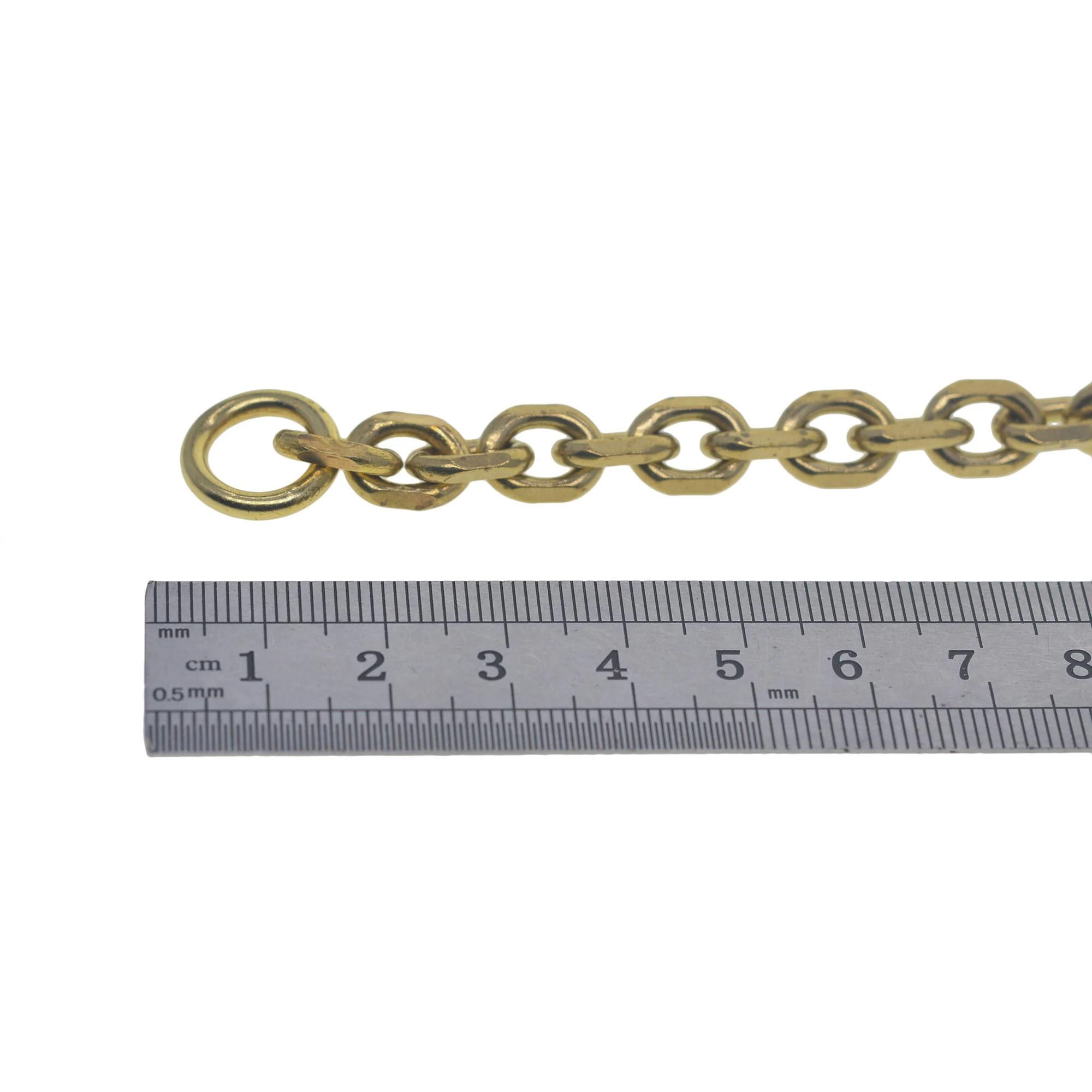 viking Punk biker brass made 9mm thick 30cm-100cm long sweden carved anchor link chain necklace wallet jean FOB keychain DIY