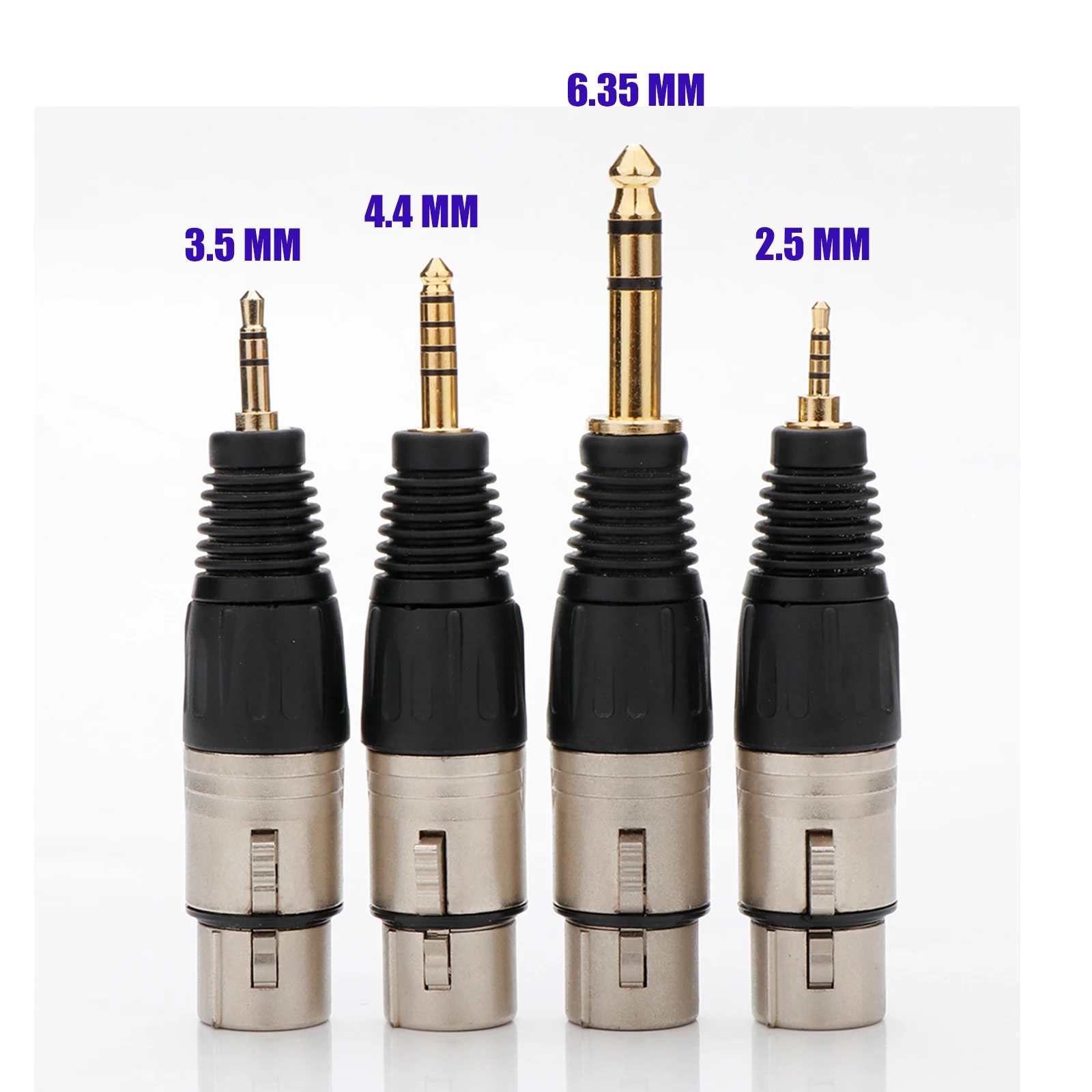 

HIFI New 4 Pin XLR Female to 3.5 Jack 4.4mm 2.5mm 6.35mm Plug Pentaconn Adapter Male to Female DAC Decode 4 Pin XLR Connector