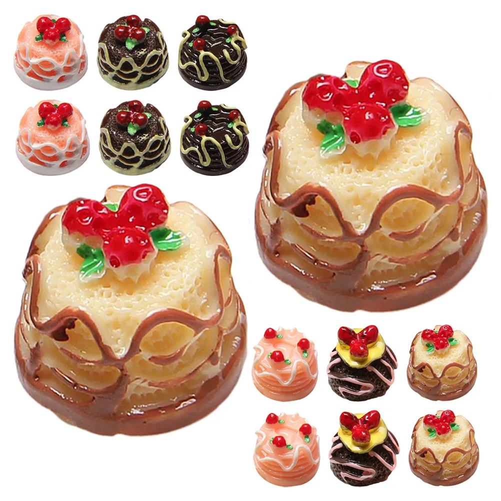 

20pcs Simulation Cake Accessories Artificial Food Props Decorative Dessert Model Small Shop Display Home Adornment Photo Prop