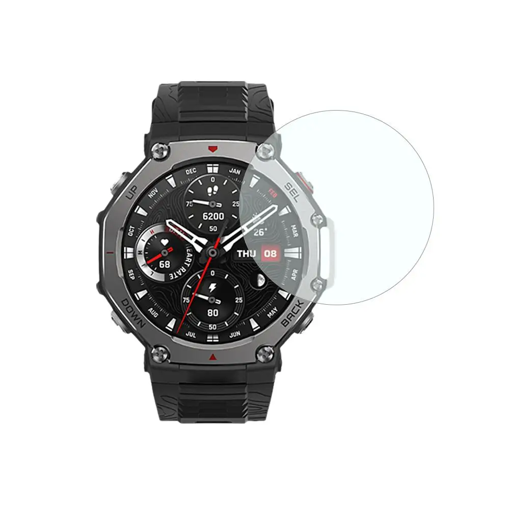 For AMAZFIT T-Rex 3 Tempered Film High Hardness HD Clear Screen Film Accessorie Protector Scratch-resistant Watch Film Anti C0Y8