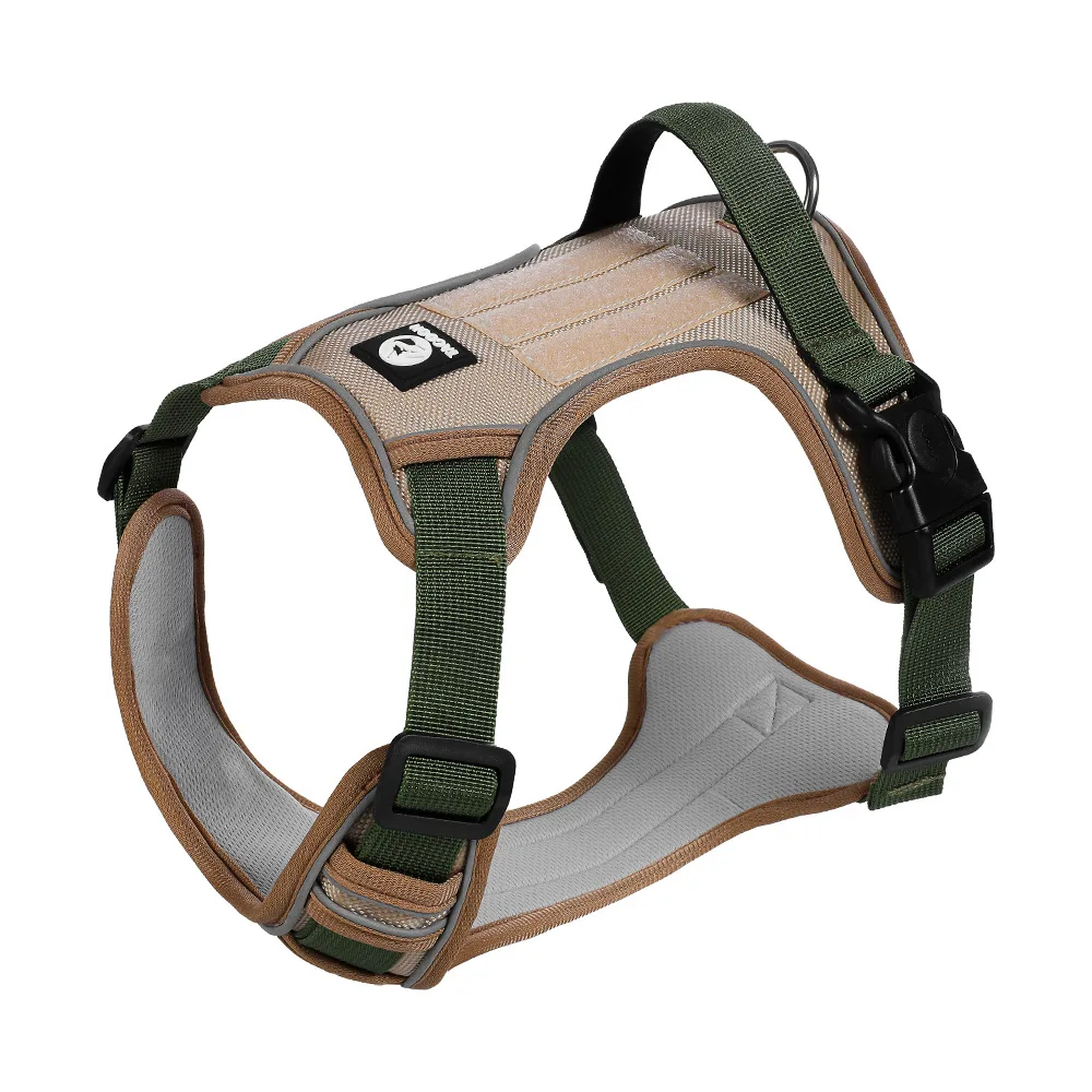 New No-Pull Dog Harness for Medium Large Dogs - Breathable Dual D-Ring Pet Vest with Leash Heavy Duty Control Walking Gear