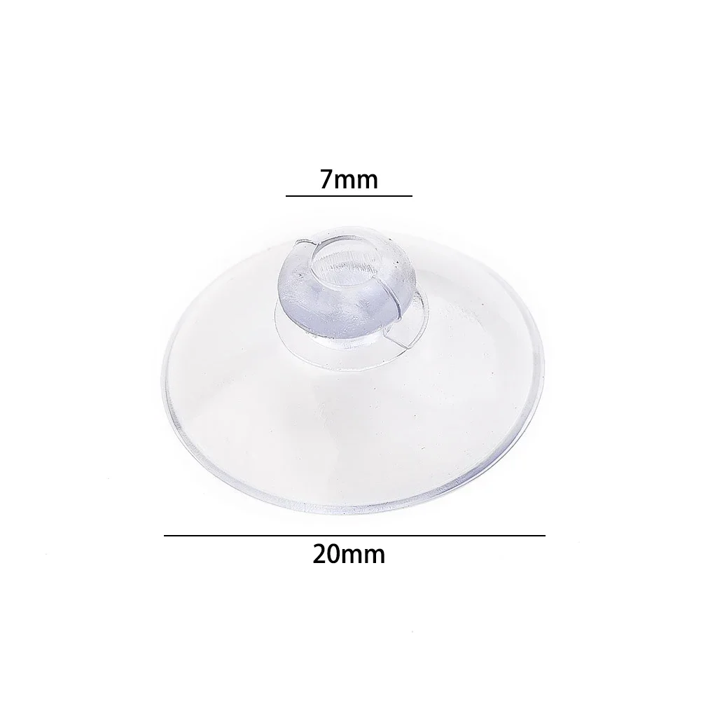 10pcs Clear Sucker Rubber Suction Cups Mushroom Head Silicone Powerful Suction Cup Wall Hook Kitchen Bathroom Glass Home Decor