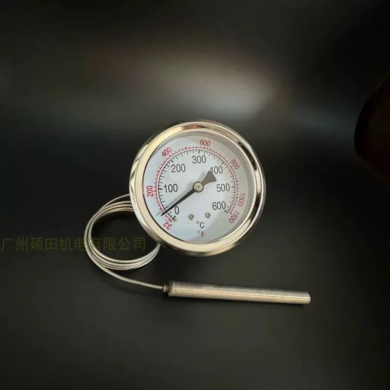Pizza Oven 304 Stainless Steel Thermometer Pointer Temperature Display Metal Plate Thermometer High Temperature Resistance