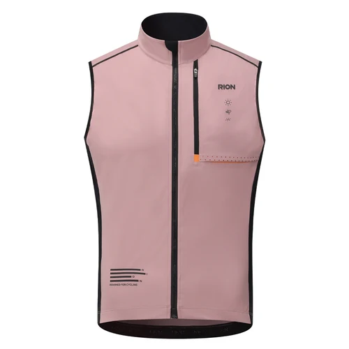 Imagen 2 del producto RION-Chaleco de ciclismo impermeable para hombre y mujer, ropa de bicicleta profesional a prueba de viento, cremalleras bidireccionales, chalecos para deportes al aire libre 10 ℃ -25 ℃