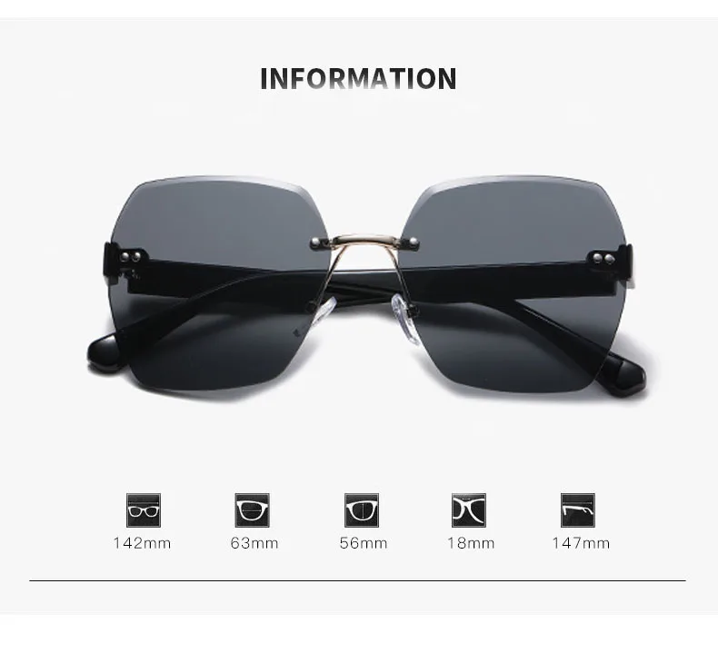 Brille Weibliche Koreanische Version Modische Sonnenbrille Rundes Gesicht Anti-Uv Starkes Licht Großes Gesicht Langes Gesicht Tawny Sonnenbrille – Detail 4