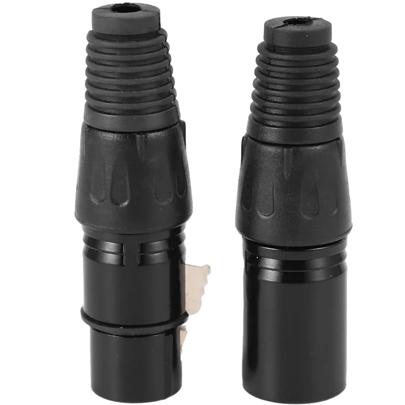 

T31C-80Pcs 3Pin Xlr Male To Female Microphone Extension Cable Microphone Cables Plug Audio Socket Mic Audio Connector Adapter