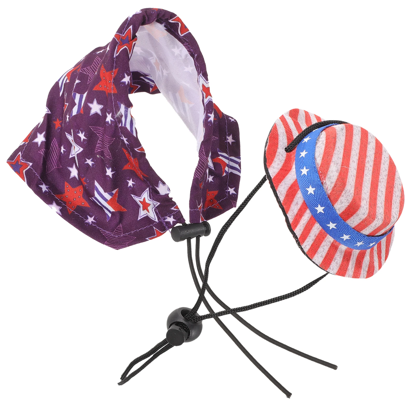 

Stars Cloak Set USA Lizard Hat Mini Accessories Adjustable Decorative Cosplay Costume Independence Day Pet Usa Hat Small Animal