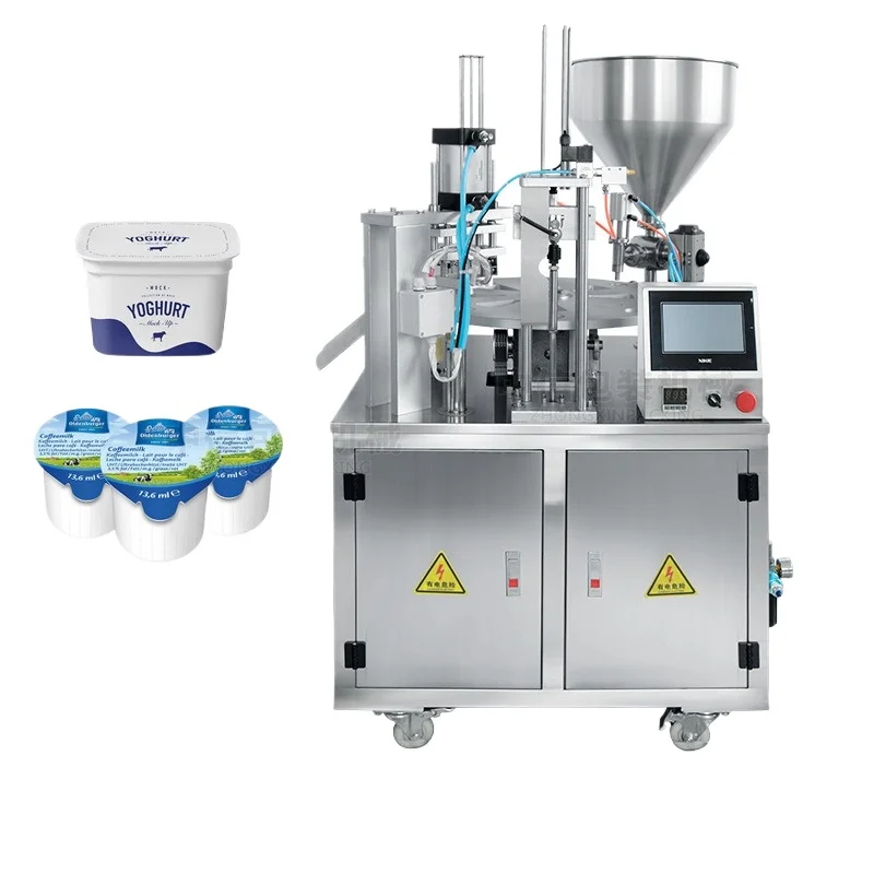 Automatic filling and sealing machine, sauce canning and packaging machine c
