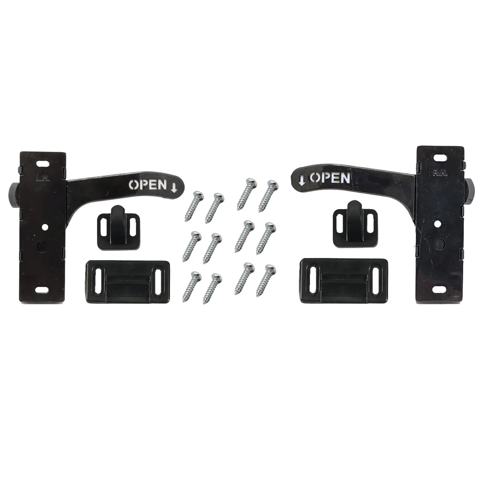 Kit de pestillo de puerta de pantalla RV, herrajes para puerta de entrada, manija derecha/izquierda, fácil de usar