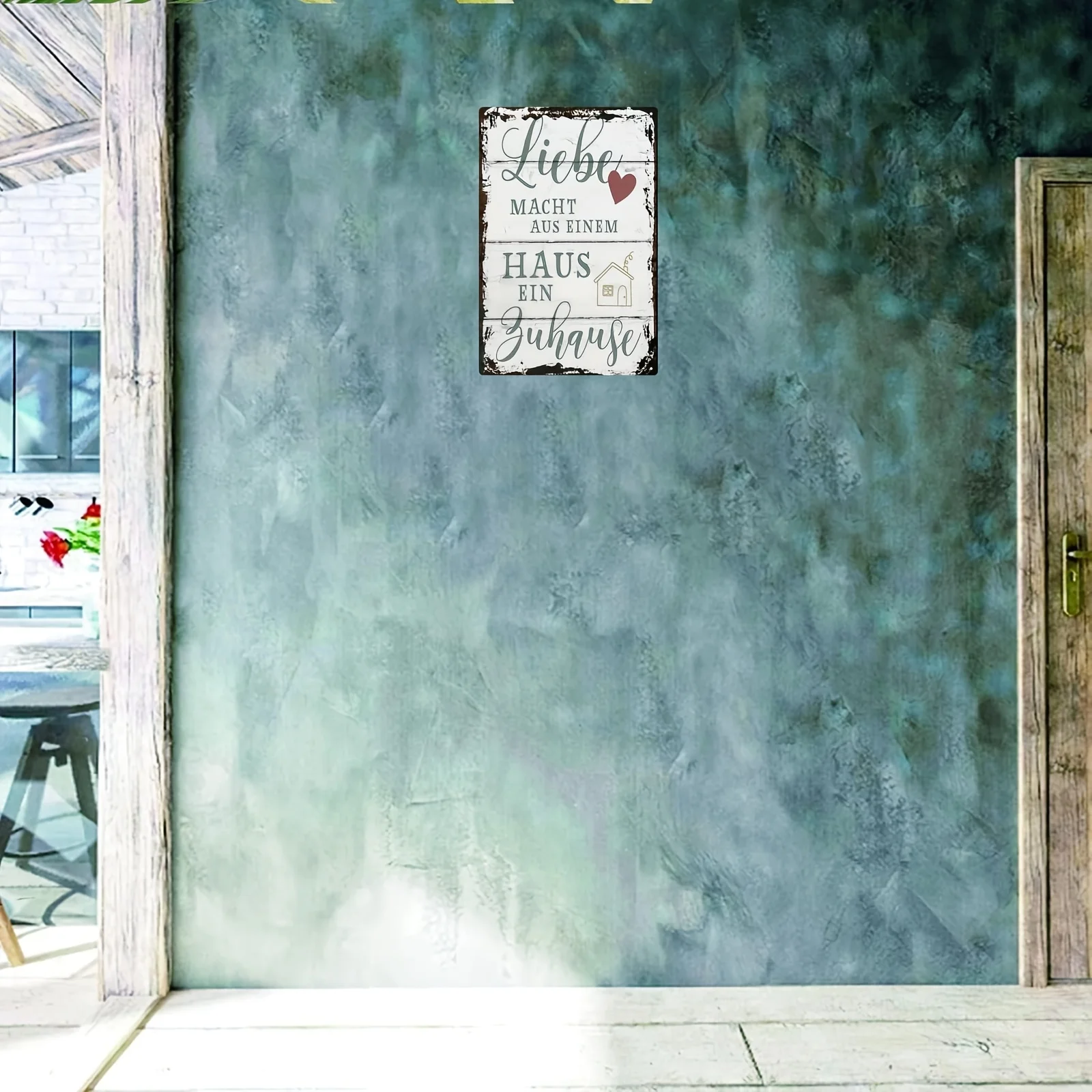 2D Flat Surface - German Retro 2D Metal Decorative Panel 