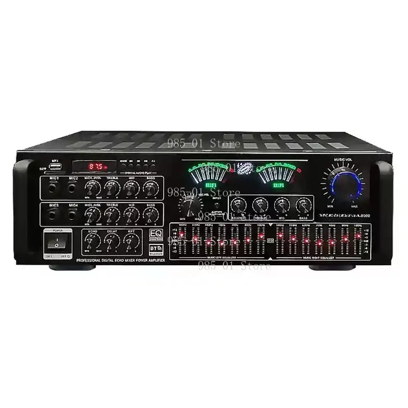 High-Power Amplifier Balanced Adjustment U Disk SD Card Home Karaoke KTV Audio Power Amplifier