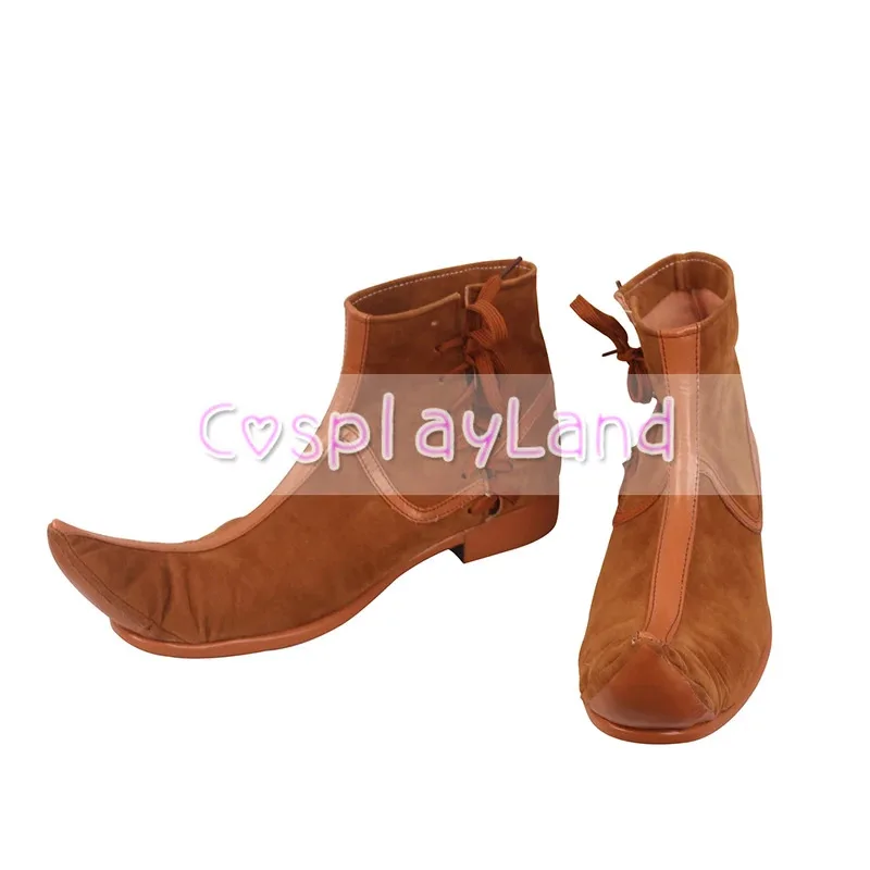 

2025 12 Aladdin Prince Cosplay Boots Men Costume Customized Accessories Halloween Party Shoes