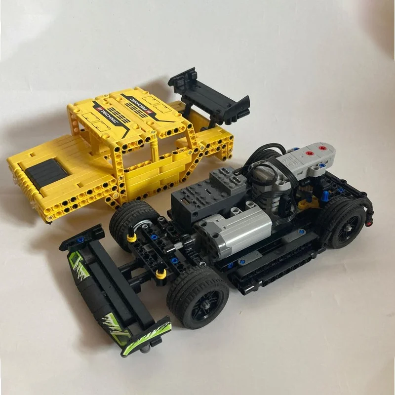 709 stücke MOC Technicing RaceHumvee Dynamische Spoiler Offroader DIY Modell Bausteine Geburtstag Spielzeug Geschenk