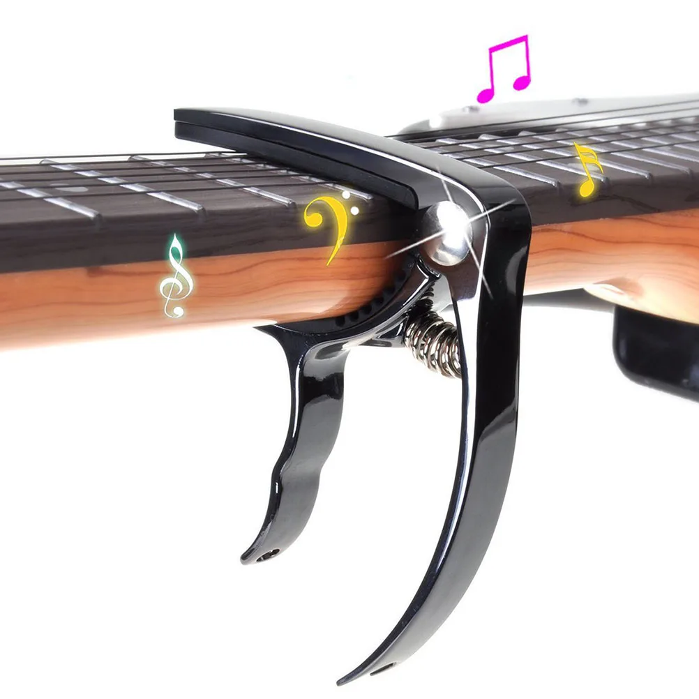 

Lightweight Metal Guitar Black Classical Capo For Acoustic Electric Guitar Ukulele Banjo Mandolin String Instruments Sleek
