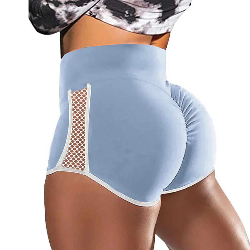 Elastic Scrunch Butt Shorts High Waist Push Up Shorts Fashion Running Shorts for Women Sports Shorts Clothes Gym Training Tights