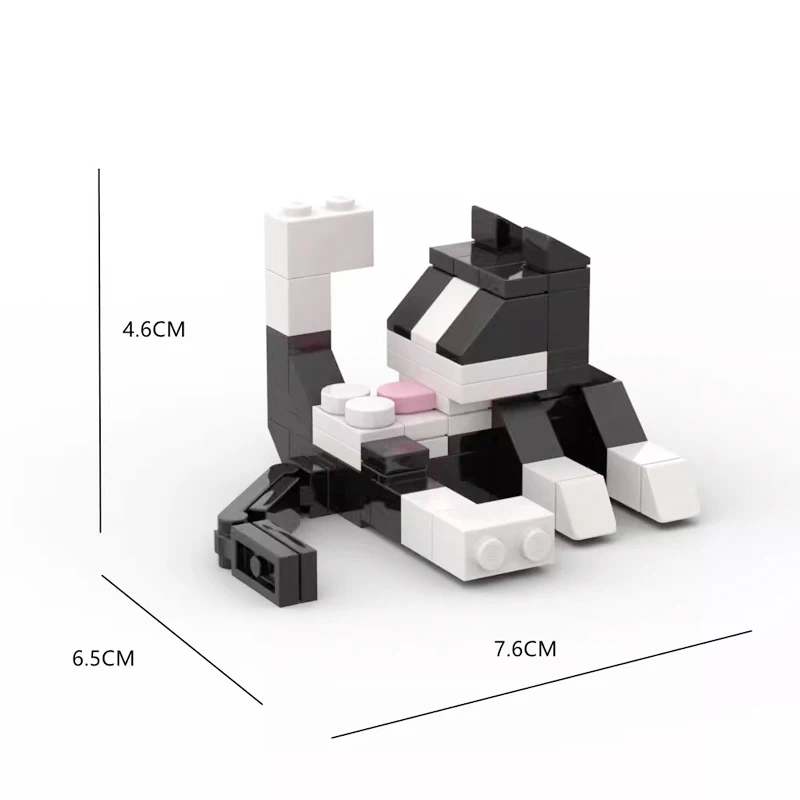 ~~ Serie Animal ladrillos MOC figuras de gato DIY bloques de construcción juguetes educativos para niños regalo de cumpleaños · ·