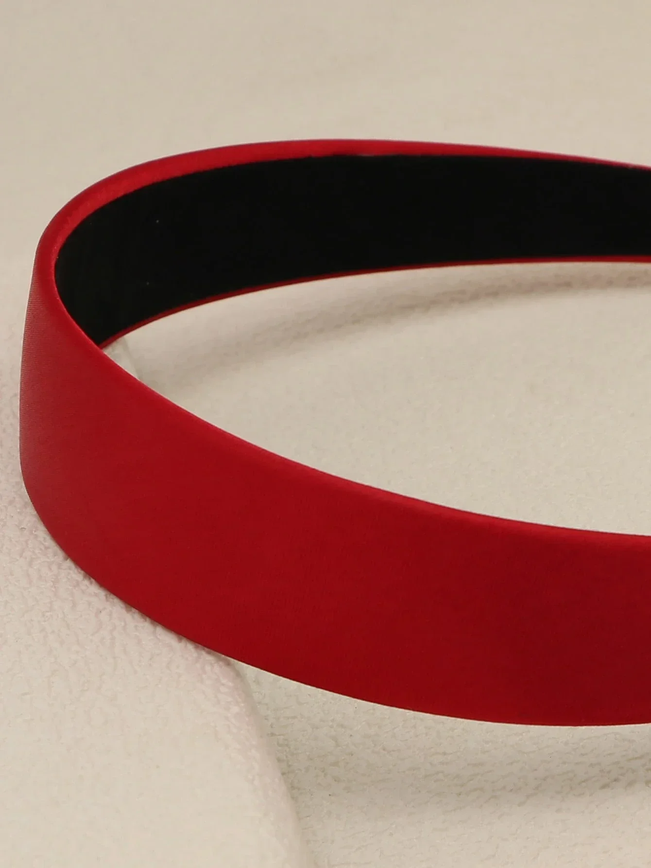 

Solid Frosted Satin Headband 3cm Wide Casual Hair Accessory For Women