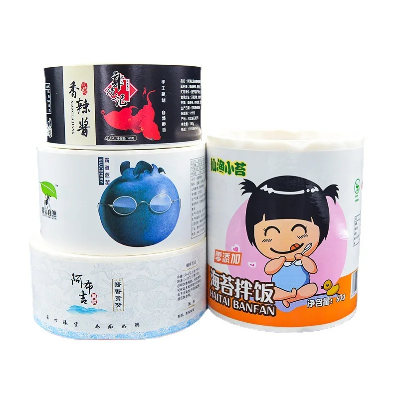 

Customized round Food Bottle Stickers for Cosmetics Products Labeling Waterproof Custom Vinyl round Sticker