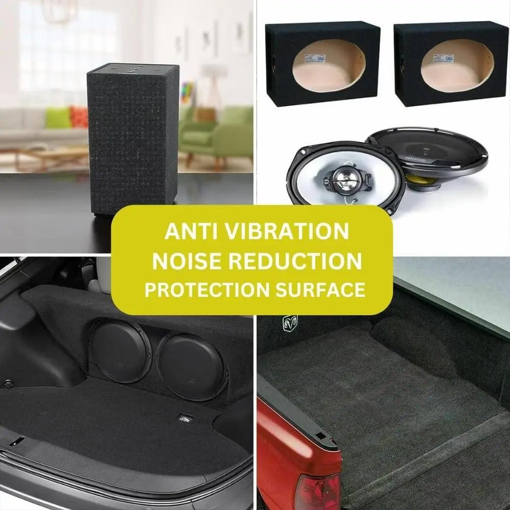 Automotive Interior Black Grey Speaker Box Carpet Length 1/2M Felt Fabric Speaker Mesh Cloth Width 0.5M Marine Floor