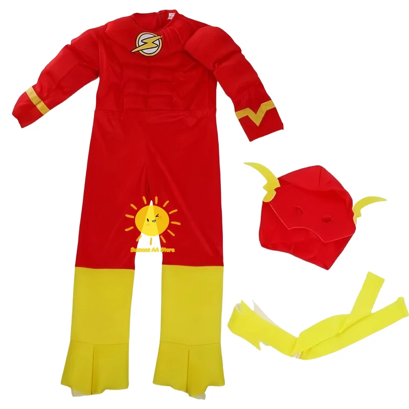 الوحش المملكة فلاش تأثيري حلي خارقة تأثيري الدعاوى قناع حزام فلاش آمن العضلات الملابس كرنفال الدعائم للهدايا #5