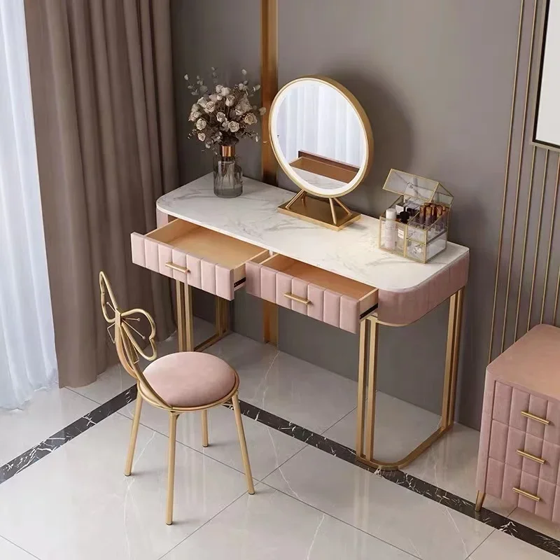 

Nordic modern simple bedroom dressing table light luxury essential dressing table