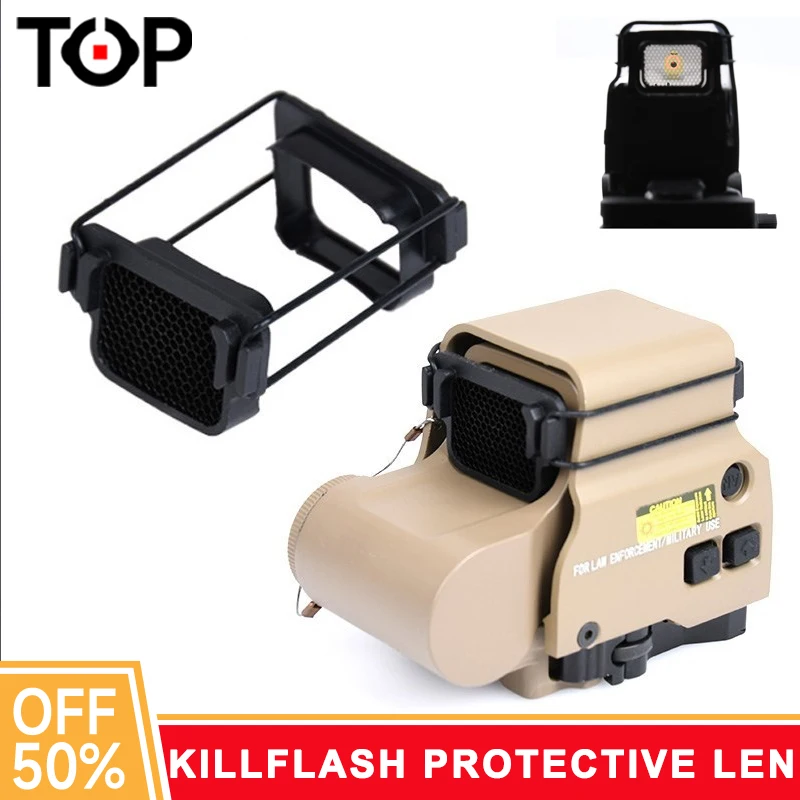 

Tactical Airsoft Killflash Protective Len Honeycomb Metal Mesh Sight Protector Red Dot Holographic Scope Cap Accessories Tool