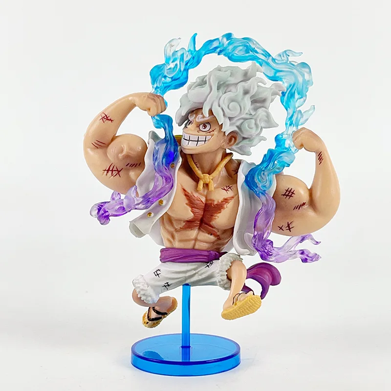 14cm Anime One Piece Luffy Gear 5 Figures Hercules Sun God Nika Statue Anime Figurine Pvc Model Doll Collection Toy Gift Kids