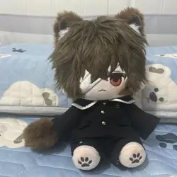 Anime Bungo Stray Dogs 20CM Cotton Stuffed Doll Toys for Children Adults Twin Dark Dazai Osamu Kawaii Plush Puppet Kids Gift