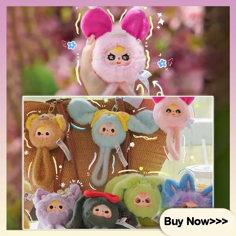 

Плюшевая кукла-сюрприз Babythree в мультяшном стиле, милый брелок-ремешок для телефона, изысканное украшение, подарок-сюрприз для телефона и аксессуар для сумки