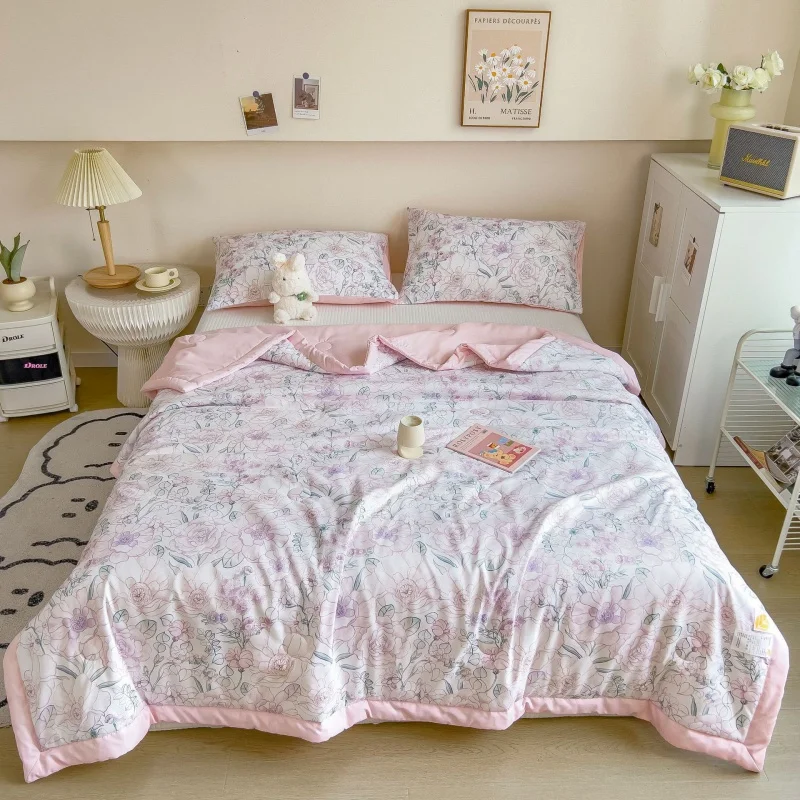 Double Air Conditioning Household Washed Cotton Thin Summer Student Dormitory Single Quilt Core Washabl