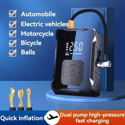 Car Air Compressor Electric Tire Inflator Pump for Motorcycle Bicycle Boat Tyre Balls Multifunction Tire Inflator