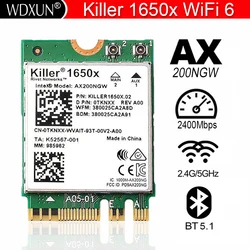 Intel killer 1650X dual band 2400M Bluetooth 5.1 notebook or desktop Gigabit wireless network card transcend AX200 support win11