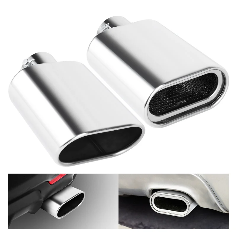 1Pc Square Exhaust Tip 2.36
