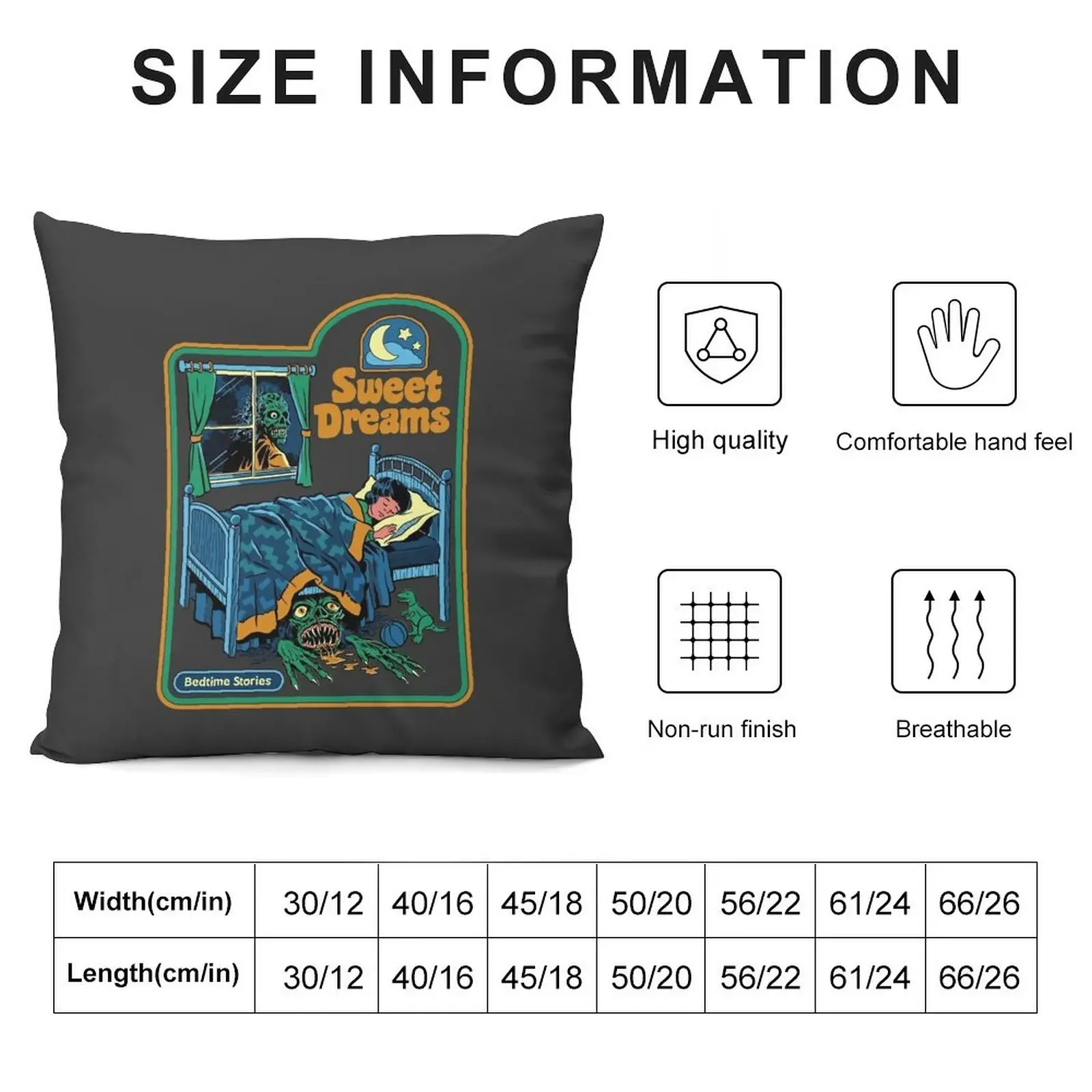 Sweet Dreams Throw Pillow Rectangular Cushion Cover Room decorating items Sofa Pillow Cover Cushion Cover pillow