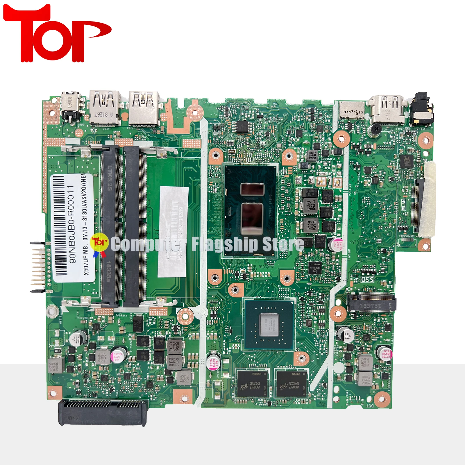 X507ubr Laptop-Motherboard für asus x507ub x507uf x507u x507ua x507uar y5000u Mainboard gt920 mx110 mx130 i3 i5 i7 100% funktions fähig