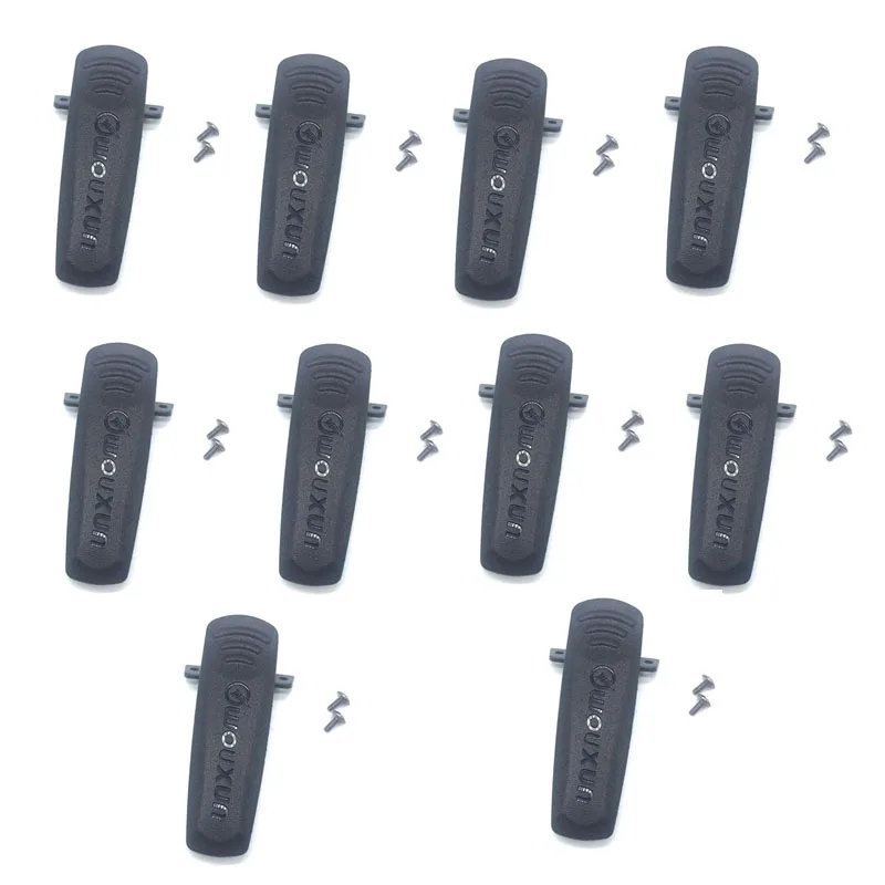 Clipe de cintura para Walkie Talkie, Wouxun KG-UV9D Radio, Back Pack Belt Clip, Original, KG-UV9DPLUS, KGUV9D, KG9D, KG9DPLUS, 10pcs