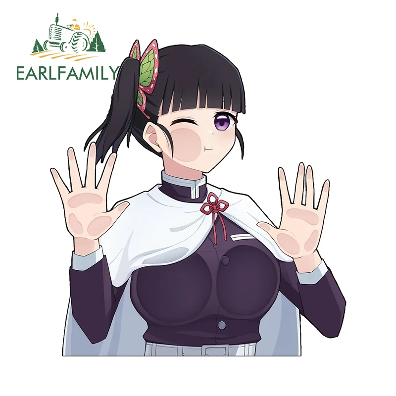 

EARLFAMILY Kamado Nezuko Tsuyuri Kanawo Kochou Shinobu Car Stickers Kanroji Mitsuri Peeker Decals Vinyl Glazing Graapics