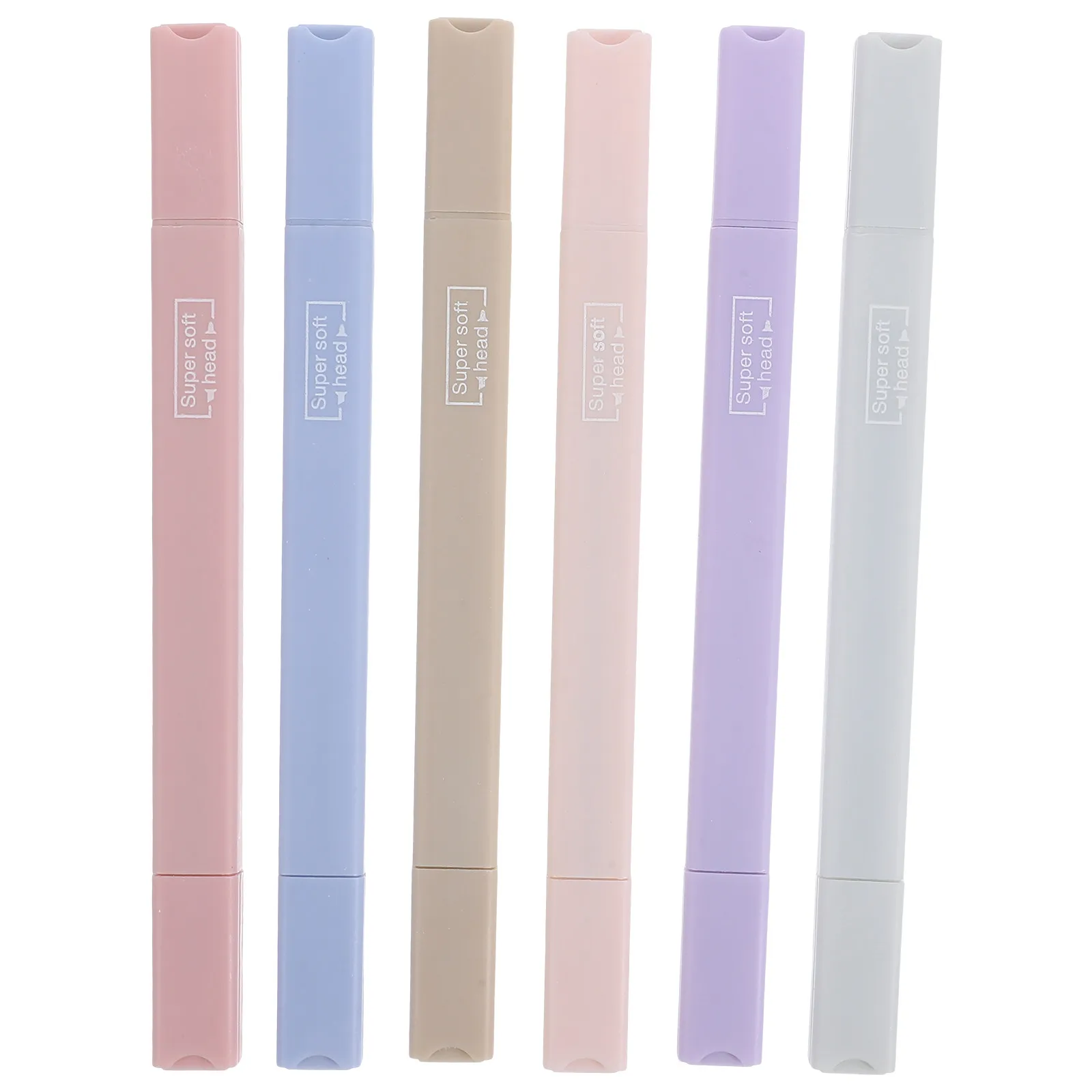 

Набор из 6 маркеров-выделителей: пластиковые, яркие, для плавного письма, для учебы, заметок, для студентов и офиса