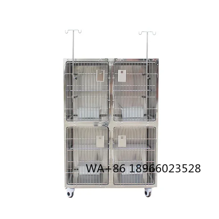 

Mt Factory Animal Hospitalization Stainless Steel Cages with Five Space Include Floor Grid and Waste Tray