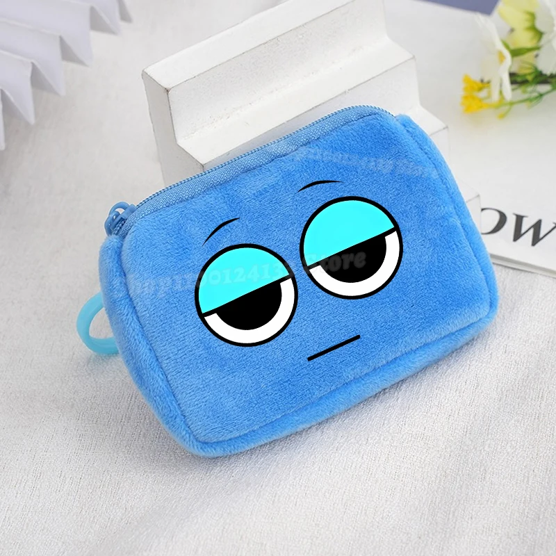 Sprunkis Kids Coin Purse Game Role Cute Anime Print Women Men Portable Wallet Key Storage Mini Bag Boys Girls Kawaii Party Gift
