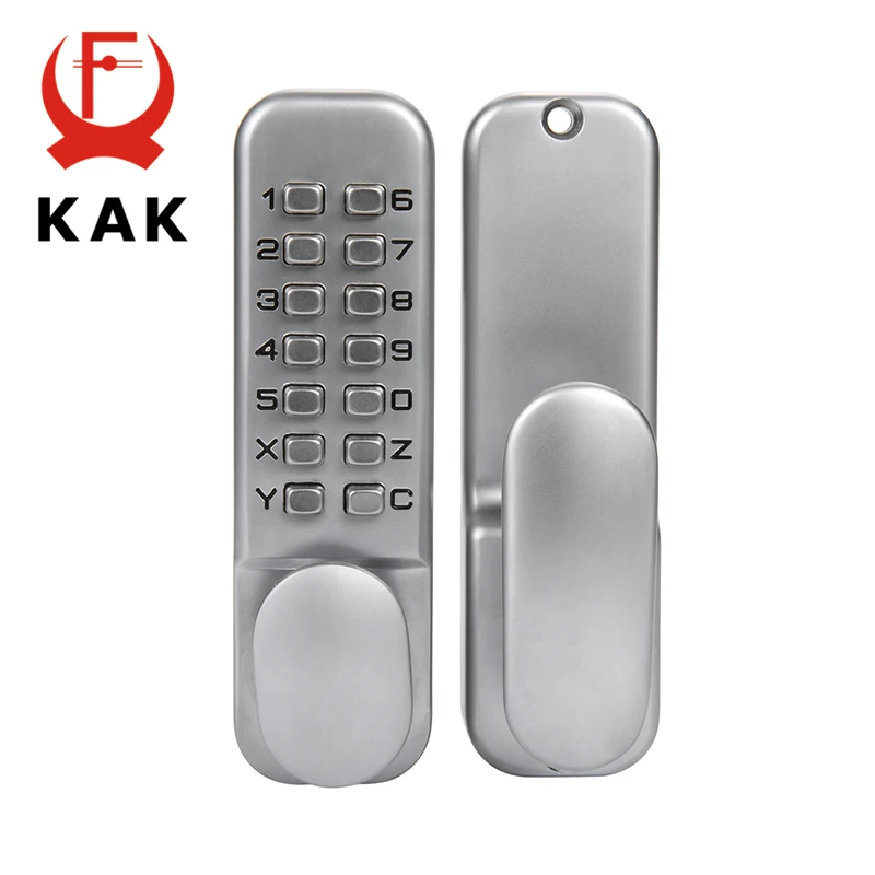 KAK Zinc Alloy Keyless Door Lock Mechanical Combination Lock Safety Door Lock Code Lock for Home Handle Door Hardware 3 Color