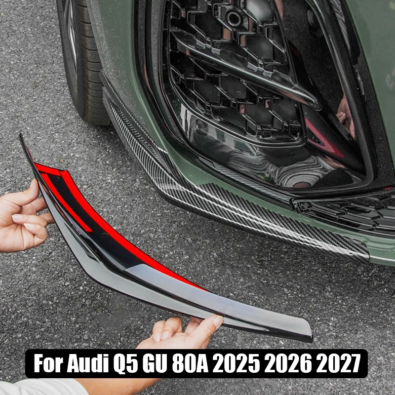 For Audi Q5 GU 80А 2025 2026 2027 Adhesive installation front bumper anti scratch corner protector exterior modification parts view 2