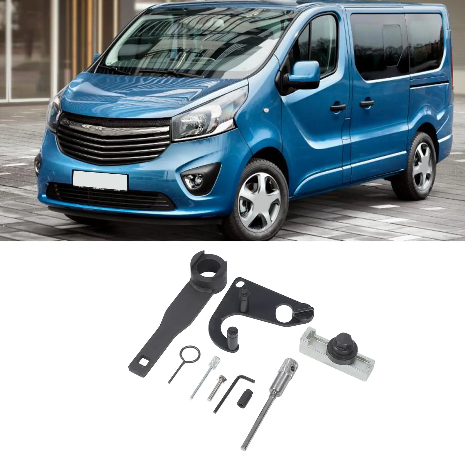 

9Pcs Diesel Engine Camshaft Timing Tool Carbon Steel Adjustment Lock Tool Kit for Nissan Renault 1.6 1.7 DCi R9M R9N