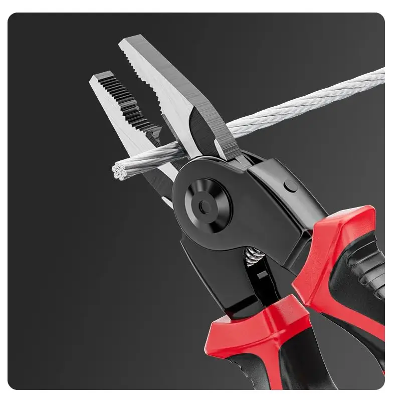 5 in 1 Wire Stripper Tools Set Combination Interchangeable Pliers Kit Wire Stripper Wire Crimper Linesman Pliers Cable Cutter