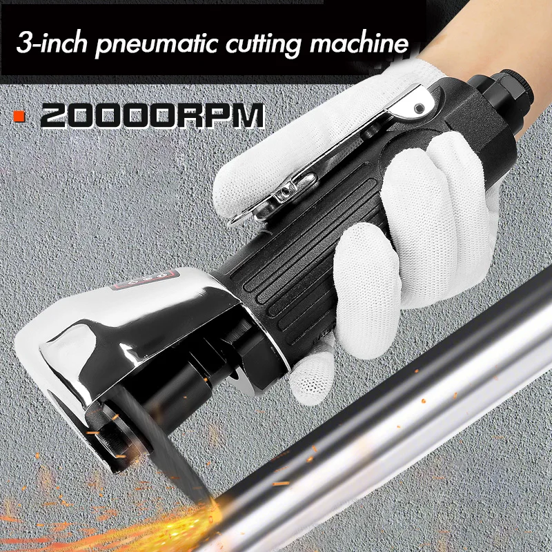 3-inch Pneumatic Cutter Machine Tool,wind-moving Grinding Wheels, Angle Grinding Cutting Tools,Polishing Grinder Loader