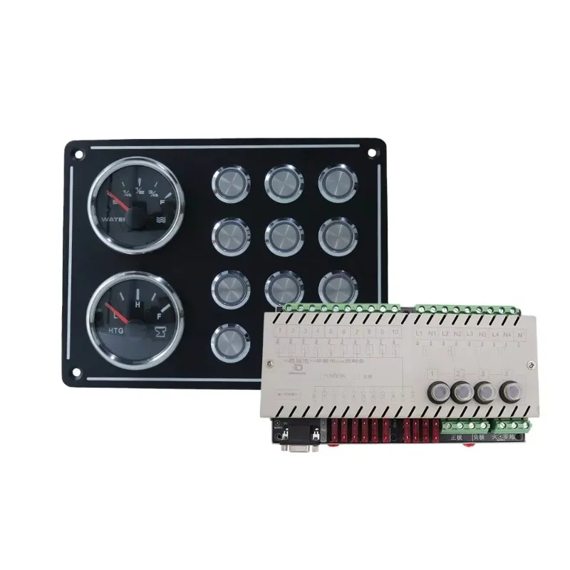 New 12V 24v durable metal push-button turn signal switch for yachts and marine environments
