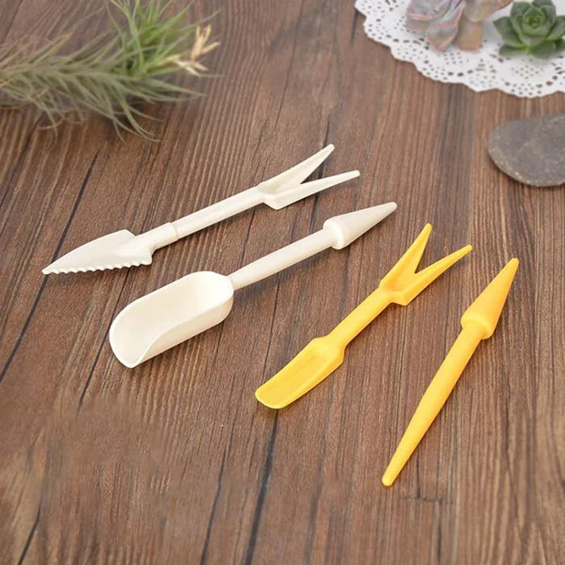 2Pc/set Garden Lifter Transplanter Succulents Transplant Seedlings Planted Tool Digging Tool Bonsai Fertilizer Drilling Device