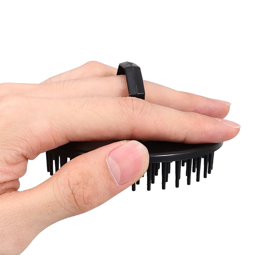 6개입 원형 두피 마사지 샴푸 브러시 헤어 각질 제거 딥 클렌징 샤워 스크러버 헤드 마사지 도구 남녀 공용