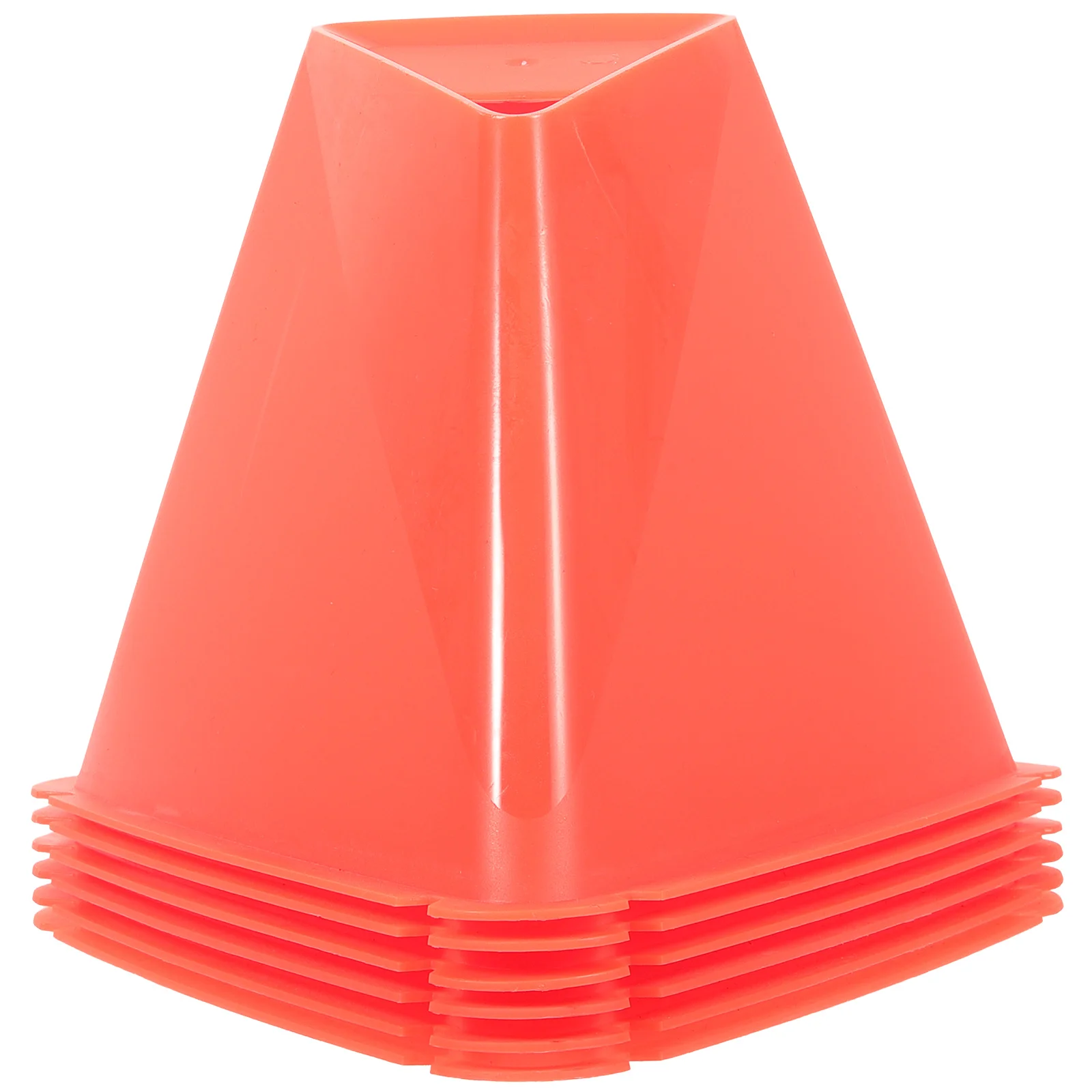 

6 Pcs Flag Bucket Sign Barrel Obstacle Work Number Pe Soccer Cones for Training